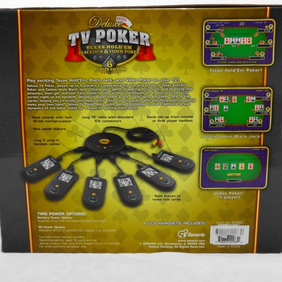 DELUXE TV POKER Texas Holdem Video Game System - Picture 6 of 6
